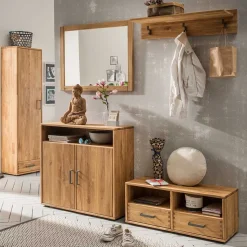 Komplett Flureinrichtung aus Holz - Teano (fünfteilig)