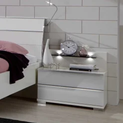 Komplett Schlafzimmer Manchester in Weiß (vierteilig)
