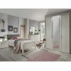 Komplett Schlafzimmer Ronis mit Einzelbett in Komforthöhe (fünfteilig)