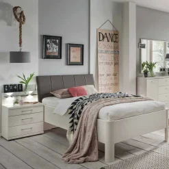 Komplett Schlafzimmer Ronis mit Einzelbett in Komforthöhe (fünfteilig)