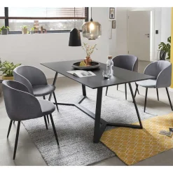 Komplette Essgruppe im Industrial Style - Calist (fünfteilig)