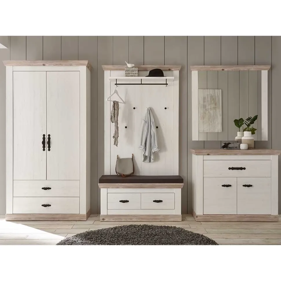 Komplette Möbel Einrichtung für Flur - Nedita (fünfteilig)