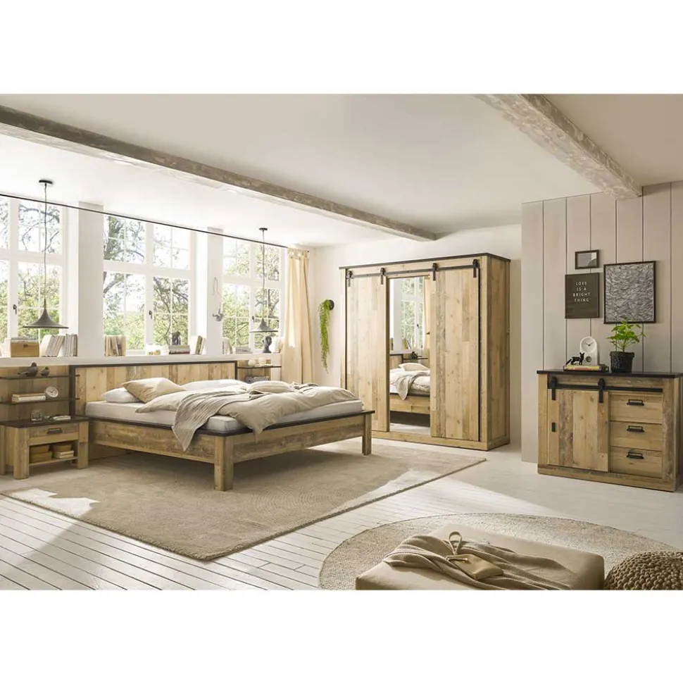 Komplette Schlafzimmereinrichtung Set - Naiavio (fünfteilig)