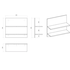 Komplette Schlafzimmereinrichtung Set - Naiavio (fünfteilig)