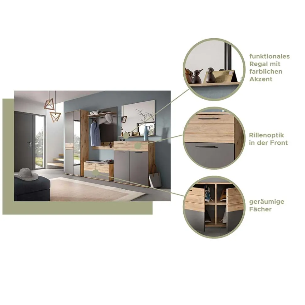Kompletteinrichtung für den Flur - Catamaron (fünfteilig)