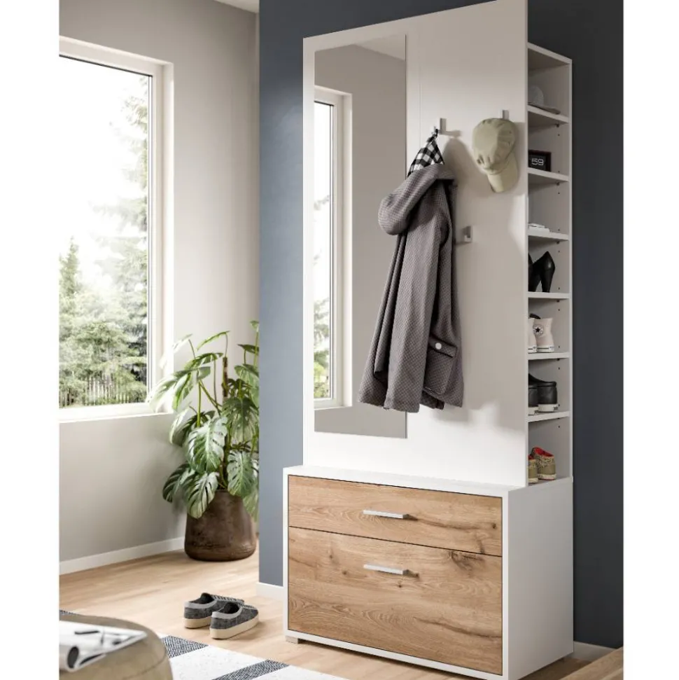 Komplettgarderobe in Weiß - Wakes