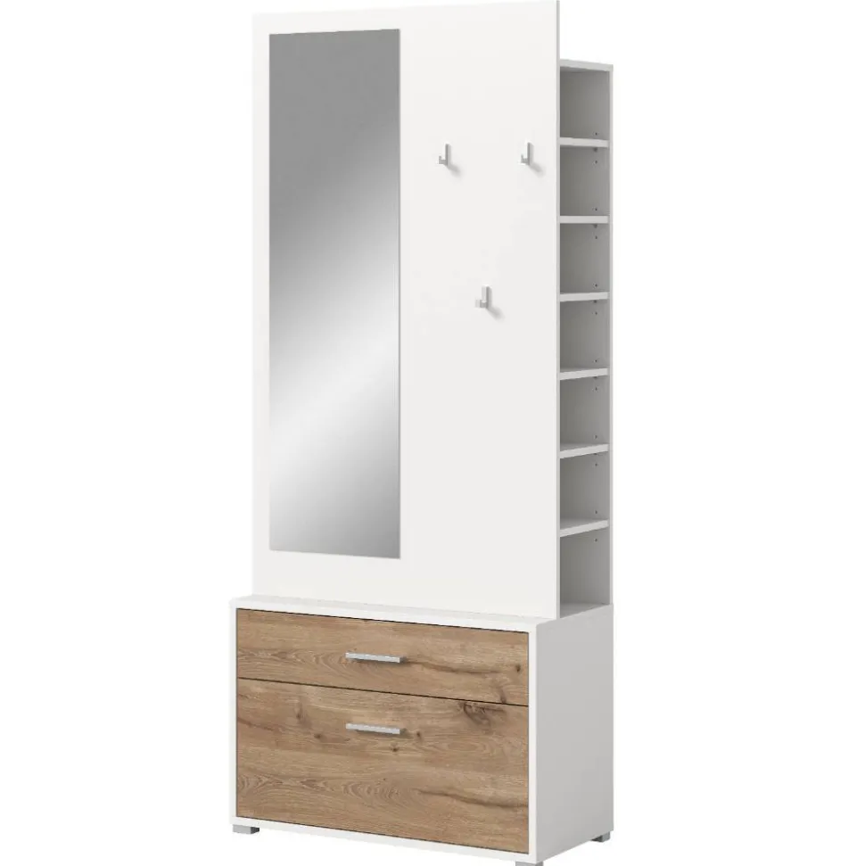 Komplettgarderobe in Weiß - Wakes