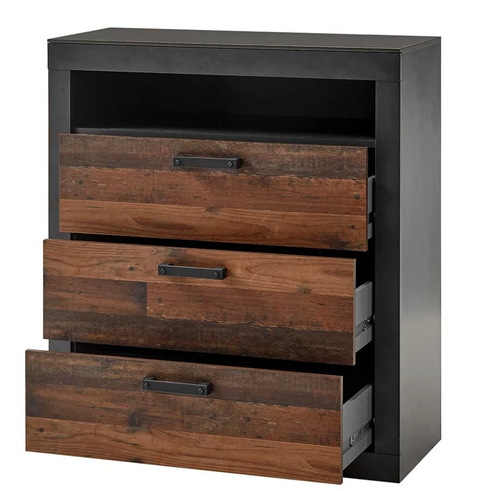 Komplett-Schlafzimmer Industry Stil - Timuras (vierteilig)