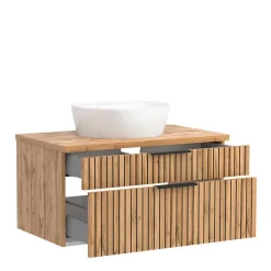 Komplettset Badeinrichtung modern - Crystoga (vierteilig)