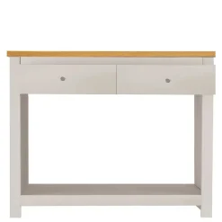 Konsolentisch in Cremeweiß mit Eiche - Langoona