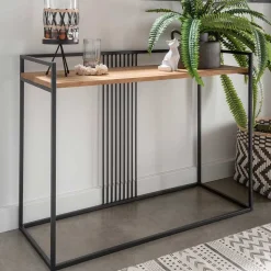 Konsolentisch in Wildeiche und Schwarz - Foahala