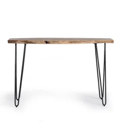 Konsolentisch mit Baumkante Holzplatte Akazie - Cornelys