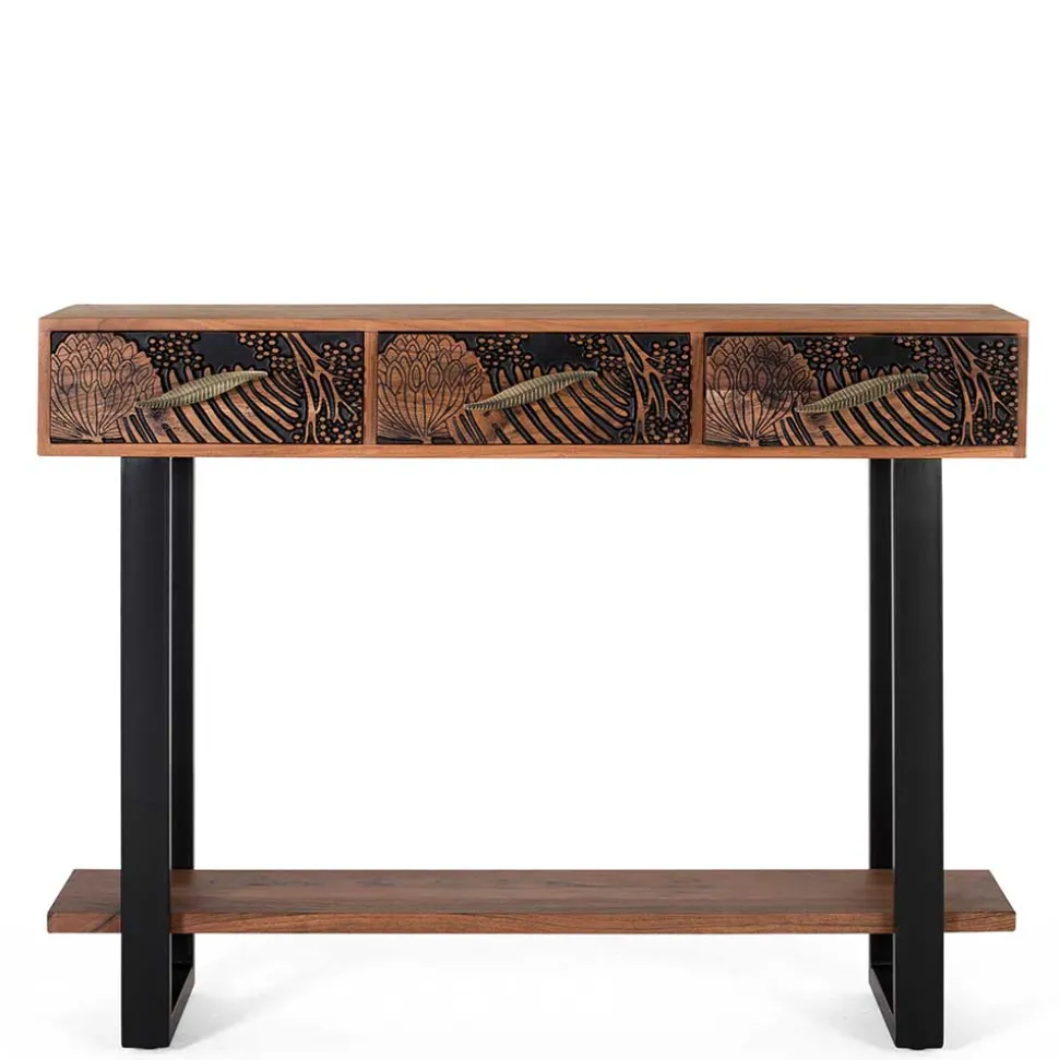 Konsolentisch mit Schnitzerei und Lack - Marcel