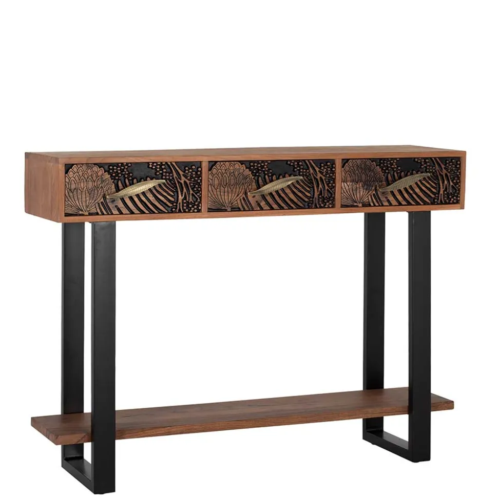 Konsolentisch mit Schnitzerei und Lack - Marcel