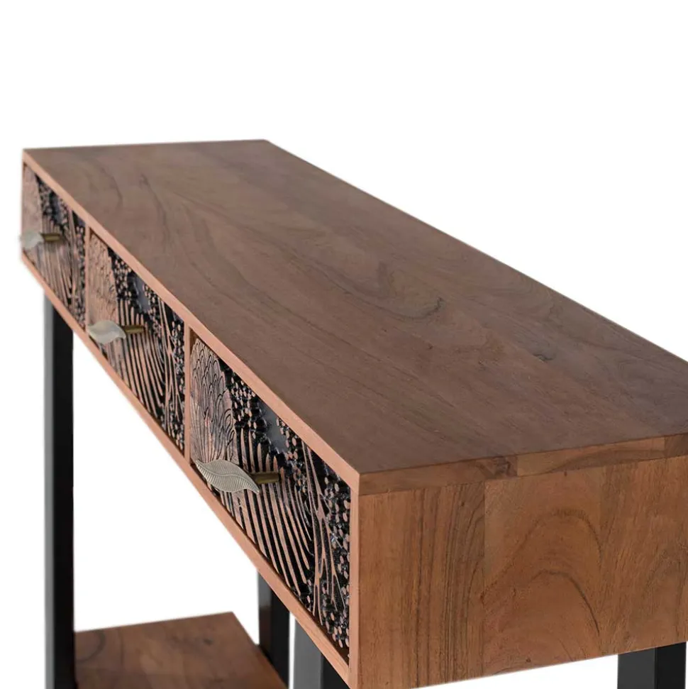 Konsolentisch mit Schnitzerei und Lack - Marcel