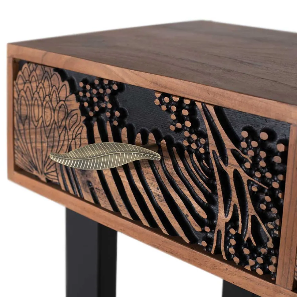 Konsolentisch mit Schnitzerei und Lack - Marcel