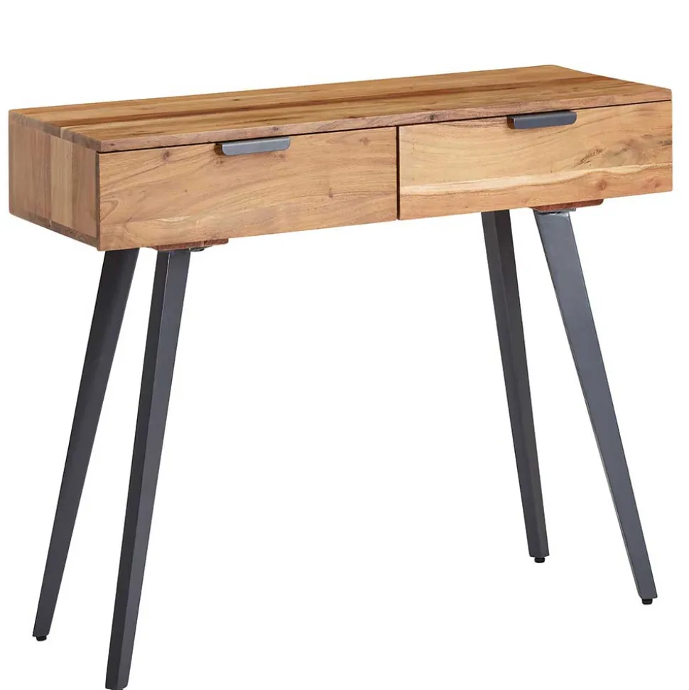 Konsolentisch Schreibtisch aus Akazie & Metall - Ishi