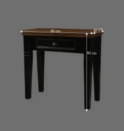 Konsolentisch Sentiments in Schwarz