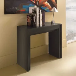 Konsolentisch verlängerbar als großer Esstisch Sumilar in Schwarz