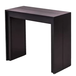 Konsolentisch verlängerbar als großer Esstisch Sumilar in Schwarz