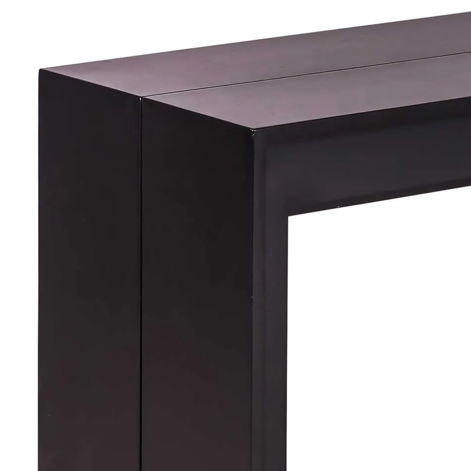 Konsolentisch verlängerbar als großer Esstisch Sumilar in Schwarz