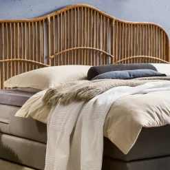 Kopfteil aus Rattan in Natur - Teako