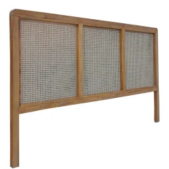 Kopfteil mit Wiener Geflecht und Teakholz Rahmen - Teako