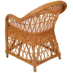 Korbsessel aus Rattan in Honigfarben - Uarte