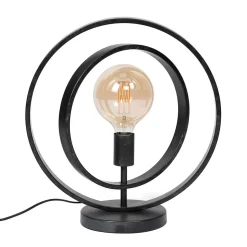 Kreis Design Tischlampe in Dunkelgrau - Canduss