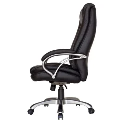 Kunstleder Chefsessel klassisch in Schwarz - Jarne