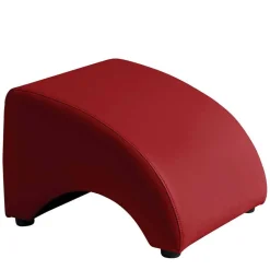Kunstleder Hocker in Rot - Systrem