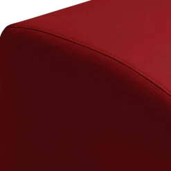 Kunstleder Hocker in Rot - Systrem