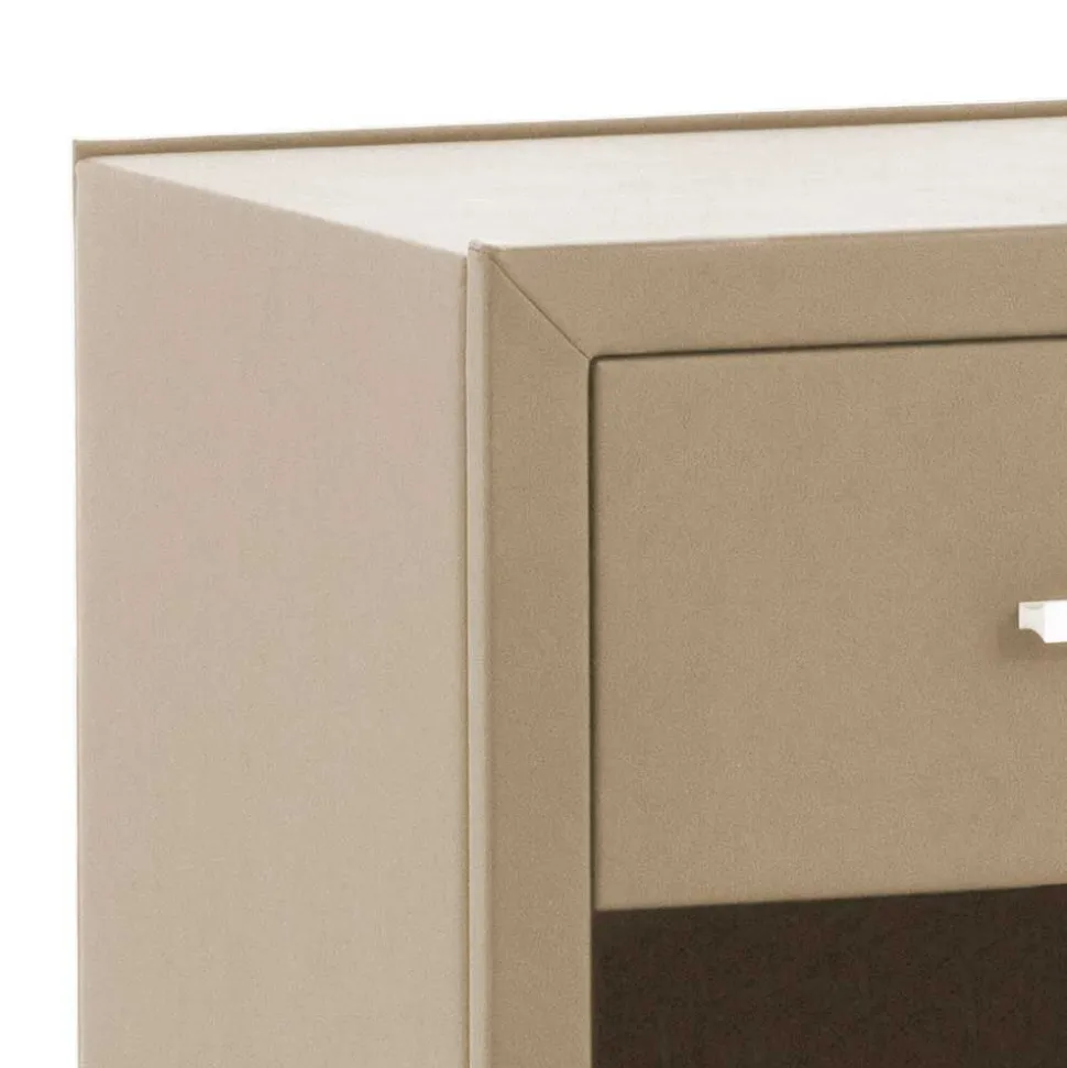 Kunstleder Nachtkonsole Puladium mit Schublade