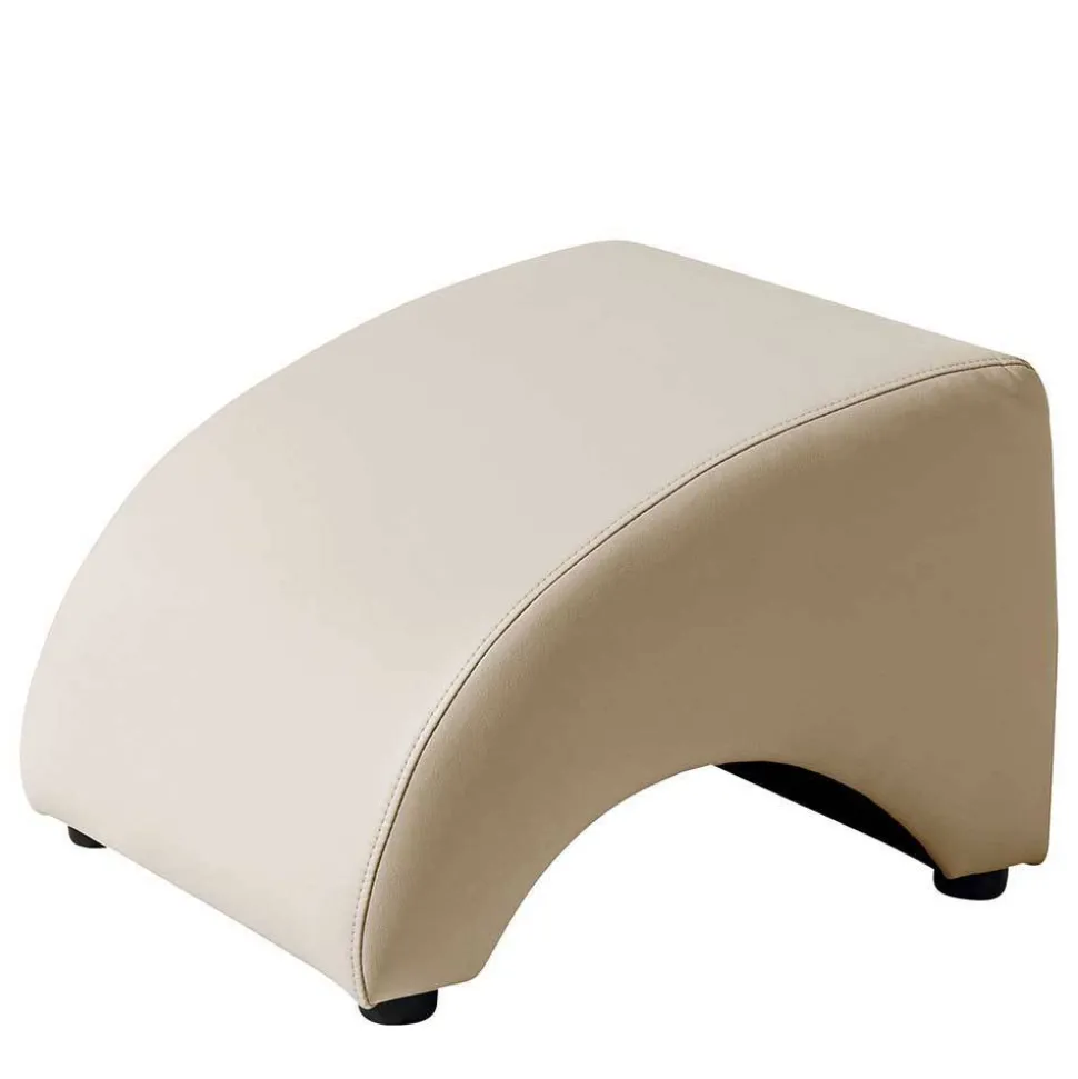 Kunstleder Polstersessel in Cremefarben - Durango