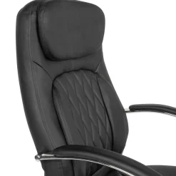 Kunstleder Schreibtischsessel in Schwarz - Elliot