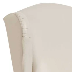 Kunstledersessel mit Ohren in Beige - Maduera