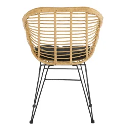 Kunstrattan Armlehnstuhl in Beige - Olessa (2er Set)