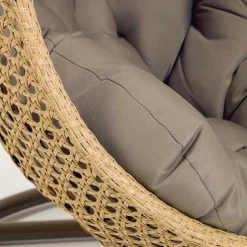 Kunstrattan Hängesessel in Naturoptik Beige - Trokania