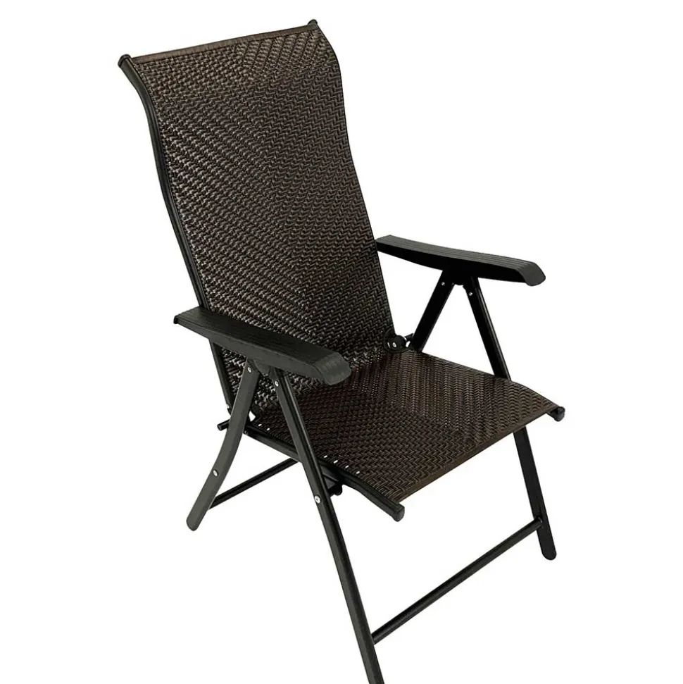 Kunstrattan Klappsessel in Braun - Megan