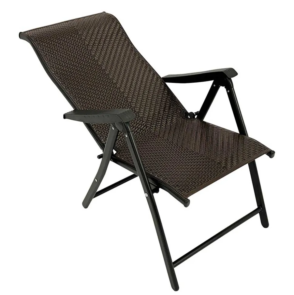 Kunstrattan Klappsessel in Braun - Megan