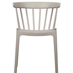 Kunststoff Stühle in Hellgrau - Modesta (2er Set)