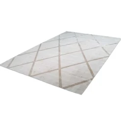 Kurzflor Teppich aus Viskose handgewebt - Clara