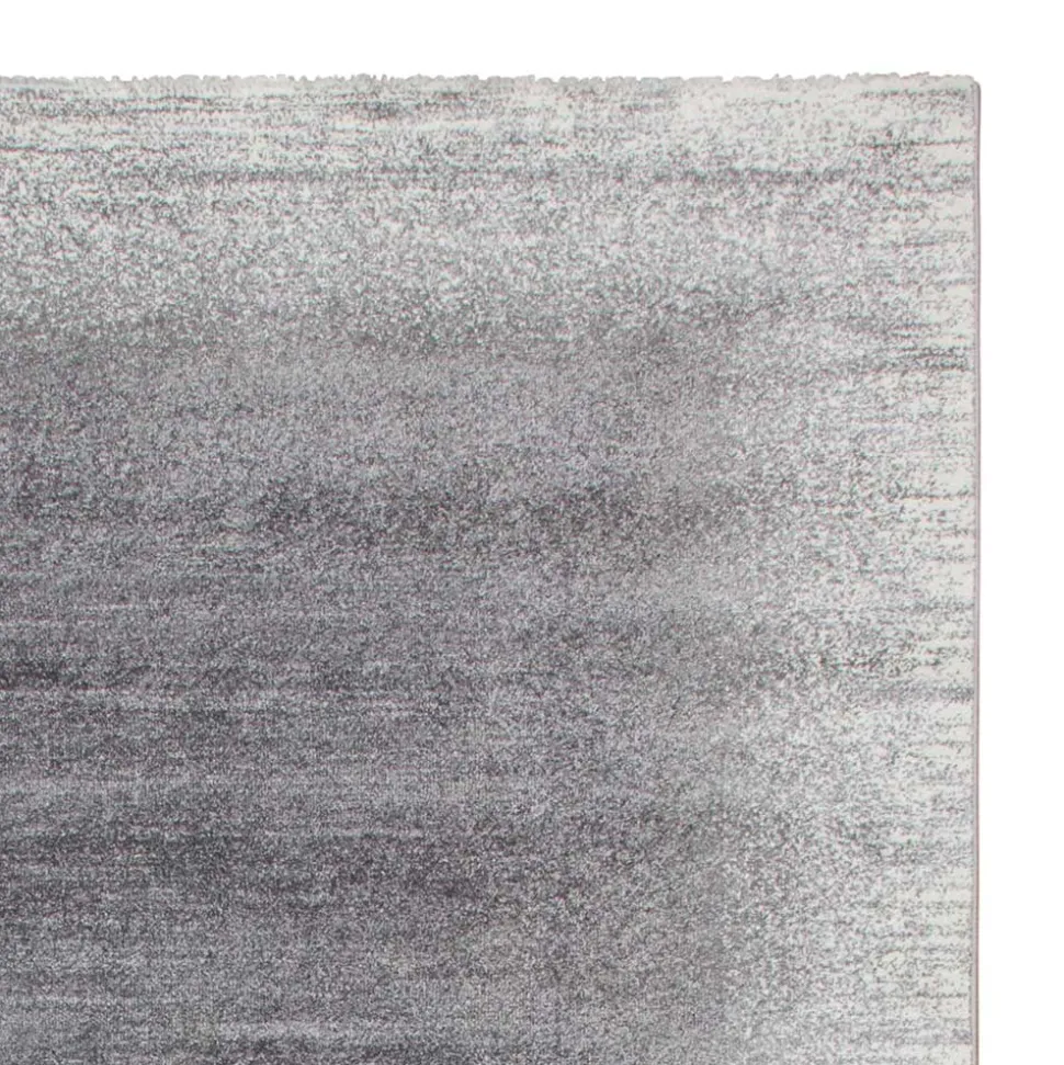 Kurzflor Teppich in Silbergrau - Atarina