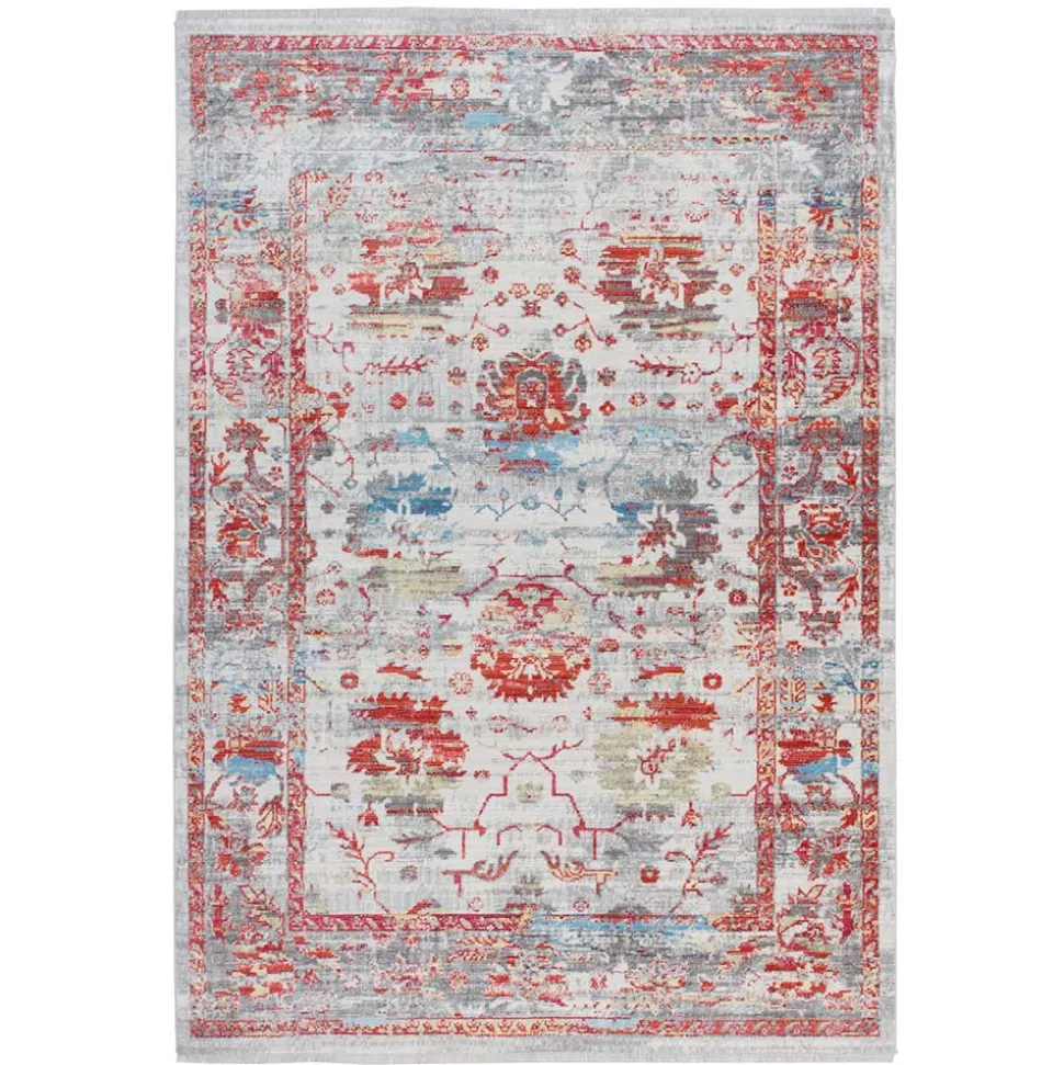 Kurzflor Teppich mit Vintage Orient Motiv - Java