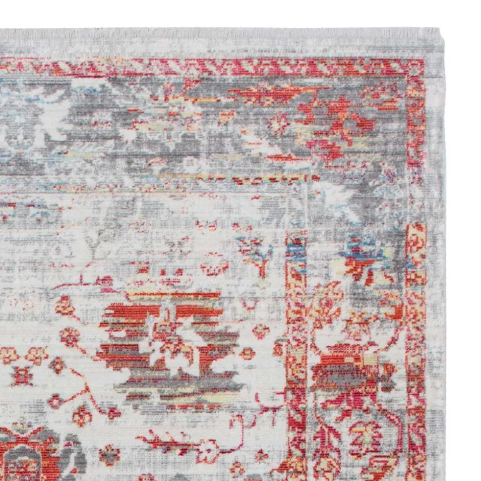 Kurzflor Teppich mit Vintage Orient Motiv - Java