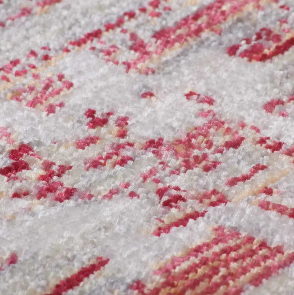 Kurzflor Teppich mit Vintage Orient Motiv - Java