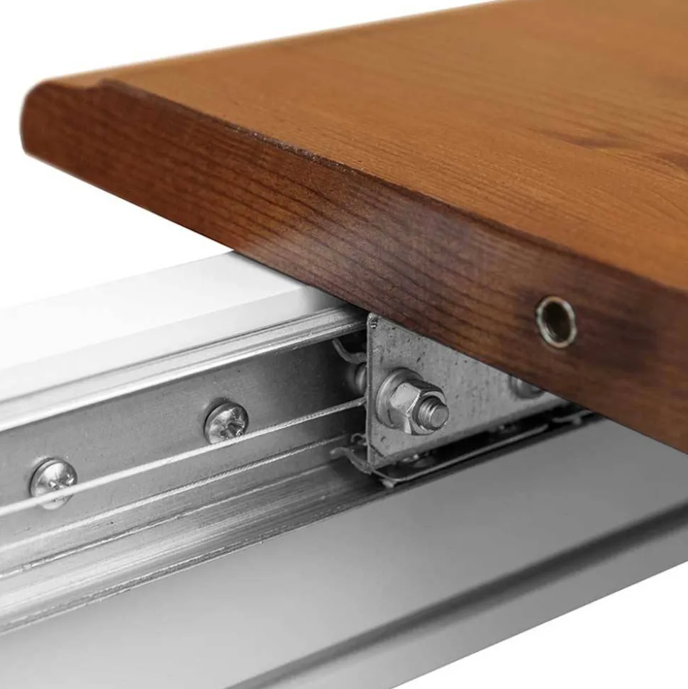 Landhaus Ausziehtisch in Weiß und Eiche - Bordona