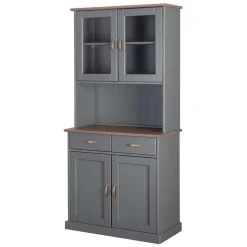 Landhaus Buffetschrank in Grau & Braun - Nepplan