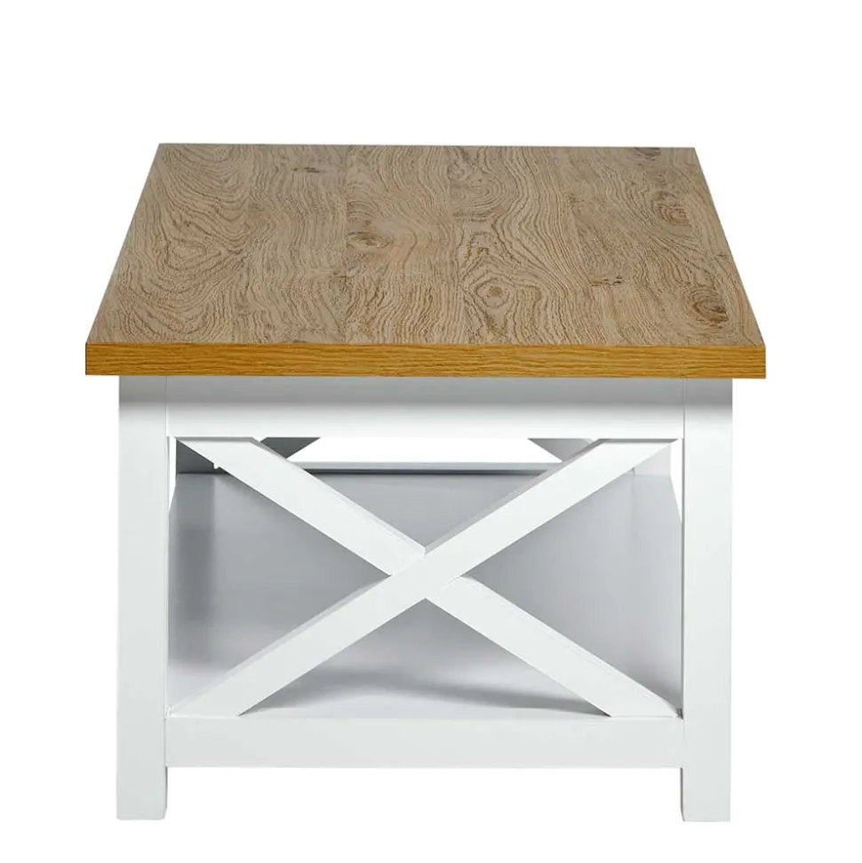 Landhaus Couchtisch mit Ablagboden - Ristina