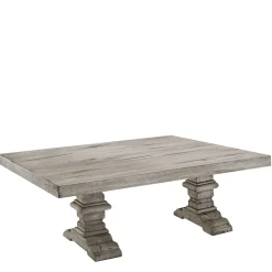 Landhaus Design Couchtisch in Eiche Grau - Luisanes